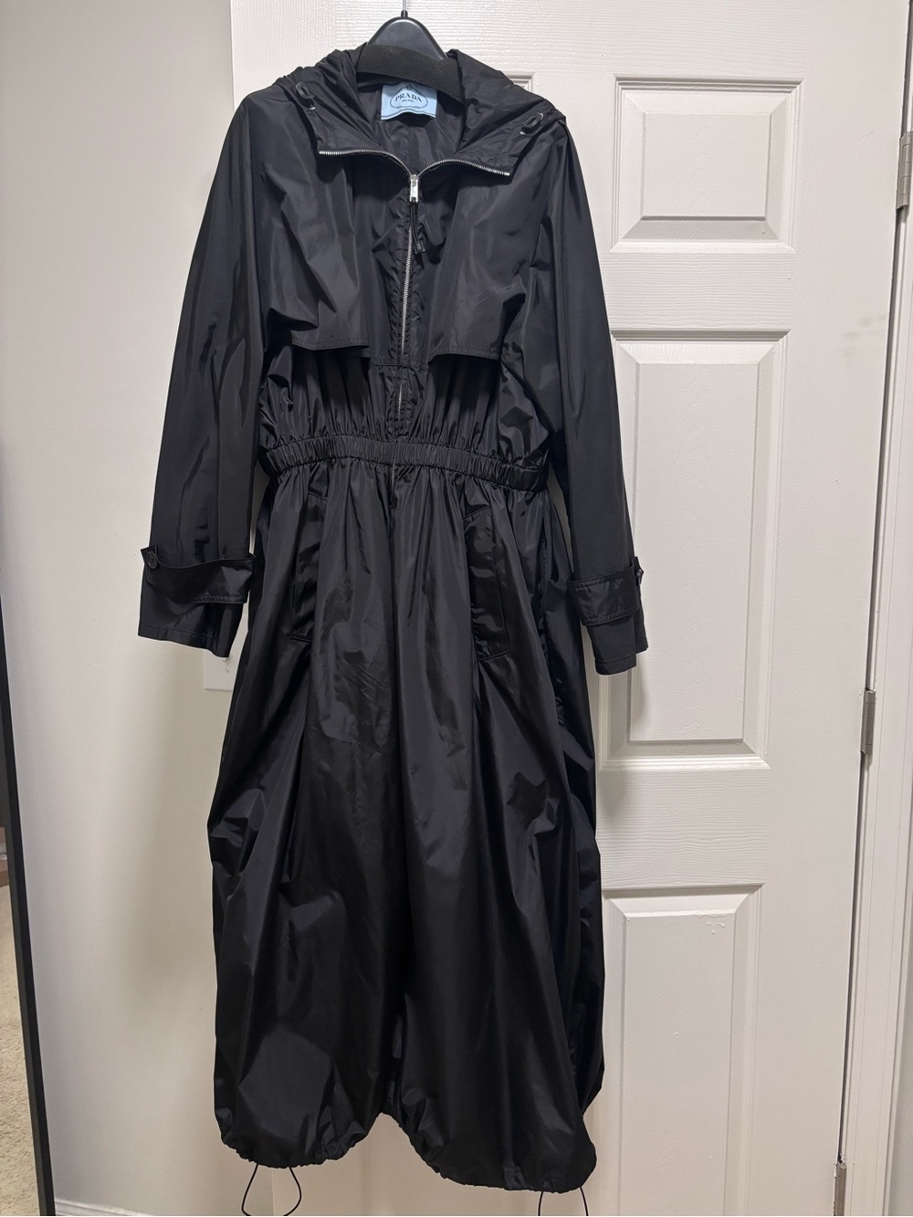 Prada black zip jacket.